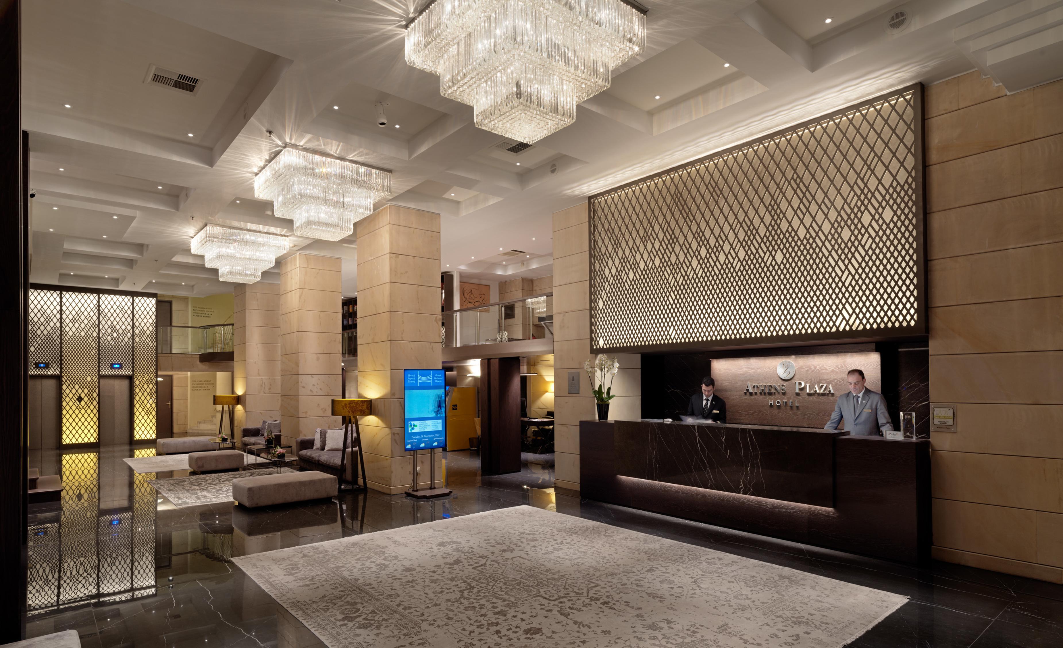 Hotel Njv Athens Plaza Exteriér fotografie Lobby