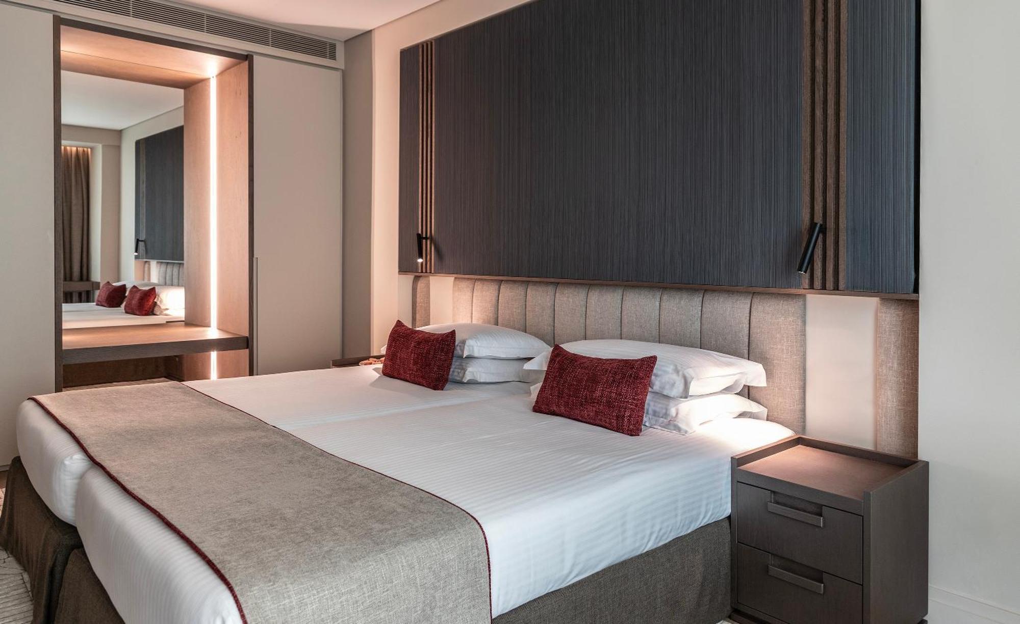 Hotel Njv Athens Plaza Exteriér fotografie A bedroom at the hotel
